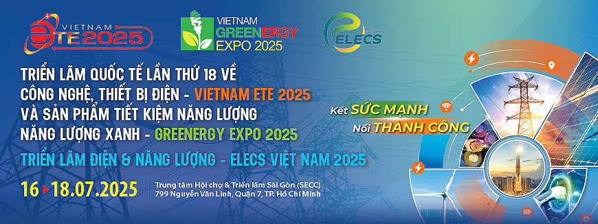 Triển lãm Quốc tế lần thứ 18 tổ chức tại SECC TP HCM từ 16-18/7/2025 về Công nghệ, Thiết bị Điện và Sản phẩm Tiết kiệm Năng lượng, Năng lượng Xanh là sự kiện lớn nhất & uy tín nhất của ngành công nghiệp điện, được sự hỗ trợ tổ chức của Bộ Công Thương và Sở Công Thương TP. Hồ Chí Minh
