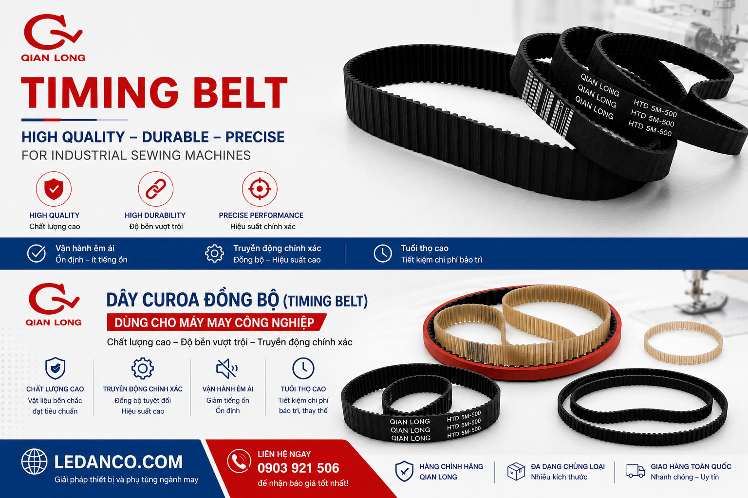 QIAN LONG INDUSTRIAL SEWING MACHINE BELTS